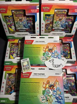 Lot of (8) Pokemon TCG First Partner Illustration Collection Series 1 Sealed - Image 2