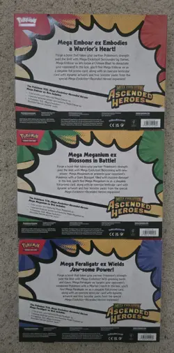 Pokemon Mega Evolution Ascended Heroes Ex Box Set of 3 Factory Sealed - Image 2
