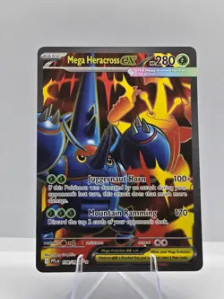Mega Heracross ex 108/094 Ultra Rare Phantasmal Flames Pokemon NM - Image 1