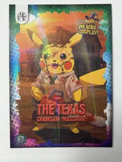 The Texas Chainsaw Massacre #35 - Galaxy Holo - Electric Pikachu Cosplay Pokemon - Image 1