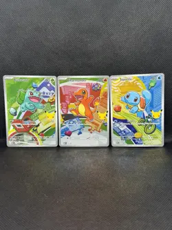 Pokemon First Partner Illustration Collection Series 1 - Kanto (Gen 1) Set NM - Image 1