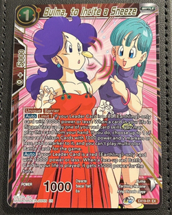 Dragon Ball Super Card Game Bulma, To Incite A Sneeze EX19-01 FOIL 2021 - Image 1