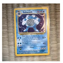 Pokemon Poliwrath Base Set Holo Rare 13/102 90 HP English 1999 - Image 1