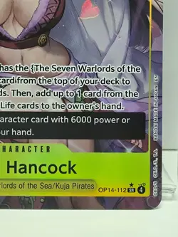 Boa Hancock OP14-112 SR Alt Art The Azure Sea’s Seven English One Piece TCG - Image 3