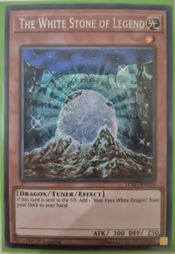 YuGiOh The White Stone of Legend Secret Rare 1st Edition LCKC-EN010 - Image 1
