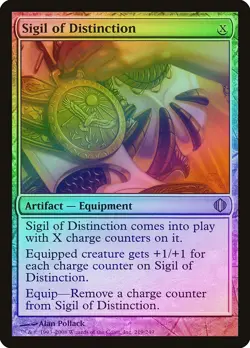 Sigil of Distinction FOIL Shards of Alara PLD Artifact Rare MTG CARD ABUGames - Image 1