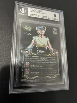 Yu Yu Hakusho Yusuke Unleashed BGS 9 Mint 2003 Dark Tournament Foil Card Score - Image 2