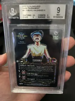 Yu Yu Hakusho Yusuke Unleashed BGS 9 Mint 2003 Dark Tournament Foil Card Score - Image 5