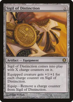 Sigil of Distinction Shards of Alara NM Artifact Rare MAGIC MTG CARD ABUGames - Image 1