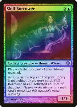 Skill Borrower FOIL Shards of Alara PLD Artifact Blue Rare MTG CARD ABUGames - Image 1