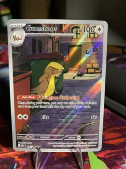 Pokemon TCG Gumshoos 153/132 Meg en Mega Evolution Illustration Rare Card - Image 1