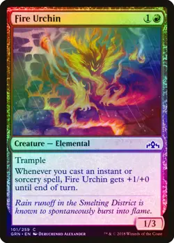 Fire Urchin FOIL Guilds of Ravnica NM Red Common MAGIC GATHERING CARD ABUGames - Image 1