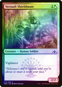 Vernadi Shieldmate FOIL Guilds of Ravnica NM White Green Common CARD ABUGames - Image 1