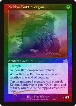 Keldon Battlewagon FOIL Prophecy PLD Artifact Rare MAGIC MTG CARD ABUGames - Image 1