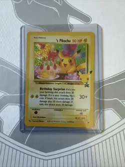 Pokemon Pikachu Birthday Card 24-Holo Celebrations - Image 1