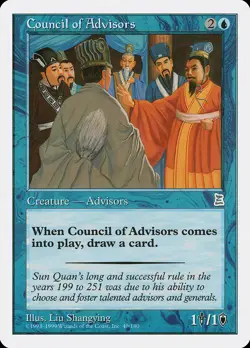 Council of Advisors Portal Three Kingdoms HEAVILY PLD Uncommon CARD ABUGames - Image 1