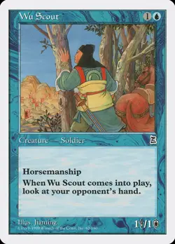 Wu Scout Portal Three Kingdoms NM Blue Common MAGIC GATHERING CARD ABUGames - Image 1
