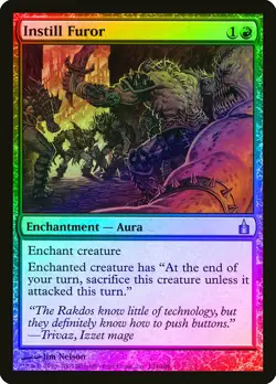 Instill Furor FOIL Ravnica: City of Guilds NM Red Uncommon MAGIC CARD ABUGames - Image 1