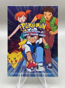 Gotta catch 'Em All Silver Holo TOPPS Checklist Card Pokemon TV Movie Animation - Image 1