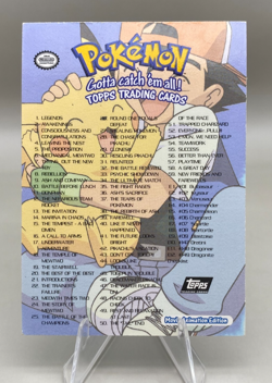 Gotta catch 'Em All Silver Holo TOPPS Checklist Card Pokemon TV Movie Animation - Image 3