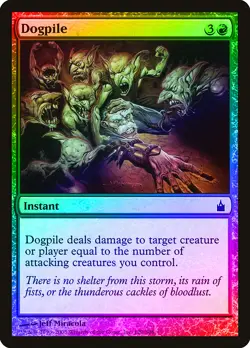 Dogpile FOIL Ravnica: City of Guilds NM Red Common MAGIC MTG CARD ABUGames - Image 1
