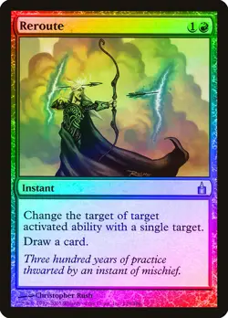Reroute FOIL Ravnica: City of Guilds NM Red Uncommon MAGIC MTG CARD ABUGames - Image 1