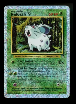 Nidoran 82/110 Legendary Collection 2002 Reverse Holo Vintage Pokemon Card - Image 1