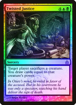 Twisted Justice FOIL Ravnica: City of Guilds NM Uncommon CARD ABUGames - Image 1