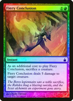 Fiery Conclusion FOIL Ravnica: City of Guilds NM Red Common MTG CARD ABUGames - Image 1