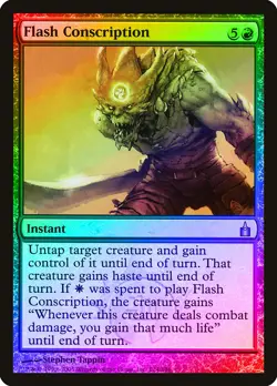 Flash Conscription FOIL Ravnica: City of Guilds NM Red Uncommon CARD ABUGames - Image 1