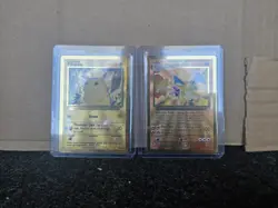 Pokemon Celebrations Gold Metal Charizard & Pikachu Cards 25th Anniversary Base - Image 1