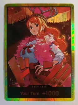 🧭One Piece Heroines Edition DON!! Card Nami Gold DON!! EB-03 Extra Booster 🏴‍☠ - Image 1