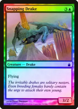 Snapping Drake FOIL Ravnica: City of Guilds NM Blue Common MAGIC CARD ABUGames - Image 1