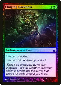 Clinging Darkness FOIL Ravnica: City of Guilds NM Black Common CARD ABUGames - Image 1
