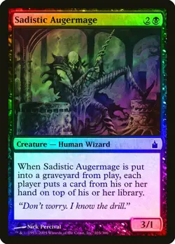 Sadistic Augermage FOIL Ravnica: City of Guilds NM Black Common CARD ABUGames - Image 1