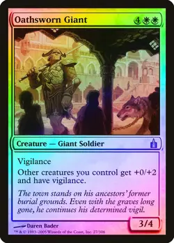 Oathsworn Giant FOIL Ravnica: City of Guilds PLD White Uncommon CARD ABUGames - Image 1