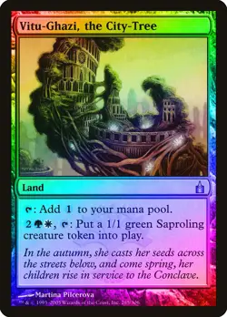 Vitu-Ghazi, the City-Tree FOIL Ravnica: City of Guilds HEAVILY PLD CARD ABUGames - Image 1
