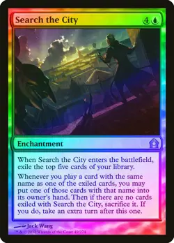 Search the City FOIL Return to Ravnica NM Blue Rare MAGIC MTG CARD ABUGames - Image 1