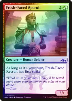 Fresh-Faced Recruit FOIL Guilds of Ravnica NM White Red Common CARD ABUGames - Image 1