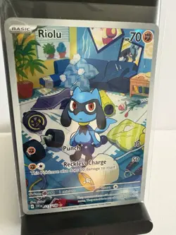 Pokemon Riolu Illustration Rare Holo SV01 Scarlet & Violet 215/198 2023 Card - Image 1