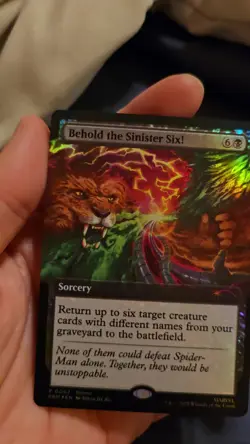 Behold the Sinister Six! - Magic the Gathering MTG Spiderman Foil Promo - Image 2