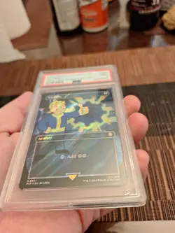 PSA 9 MTG - PIP - Sol Ring Mint SURGE FOIL Vault Boy Fallout - Image 2