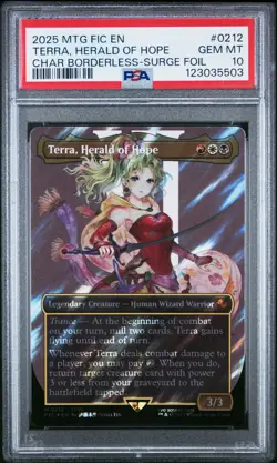 Magic MTG Terra, Herald of Hope #0212 Surge Foil *GEM MINT PSA 10* Final Fantasy - Image 1