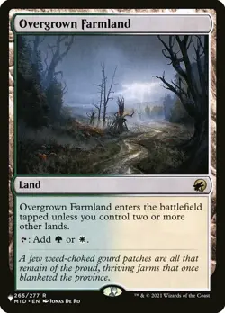 1 x Overgrown Farmland - Mystery Booster / The List - NM-Mint - MTG - Image 1