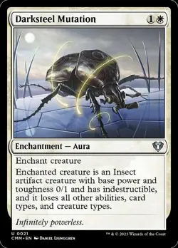 1 x Darksteel Mutation - Foil - Commander Masters - NM-Mint - MTG - Image 1
