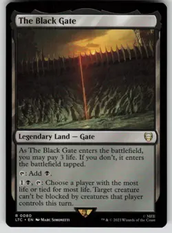 The Black Gate Commander: The Lord of the Rings 80 MTG NM - Image 1