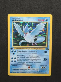 Articuno 2/62 Fossil 1st Edition Holo Rare Pokemon TCG Card - Image 1