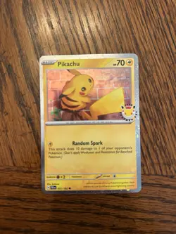 Pokemon TCG Pikachu 2026 Pokemon Day 051/162 Cosmos Holo Promo - Image 1