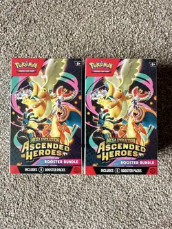 🔥 Ascended Heroes Booster Bundle x2 - New Sealed - Pokemon TCG - 6 Packs 🚚 - Image 1