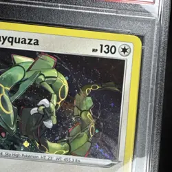 Pokemon TCG Rayquaza SWSH029 Cosmos Holo Black Star Promo PSA 9 Double 🌀 - Image 3